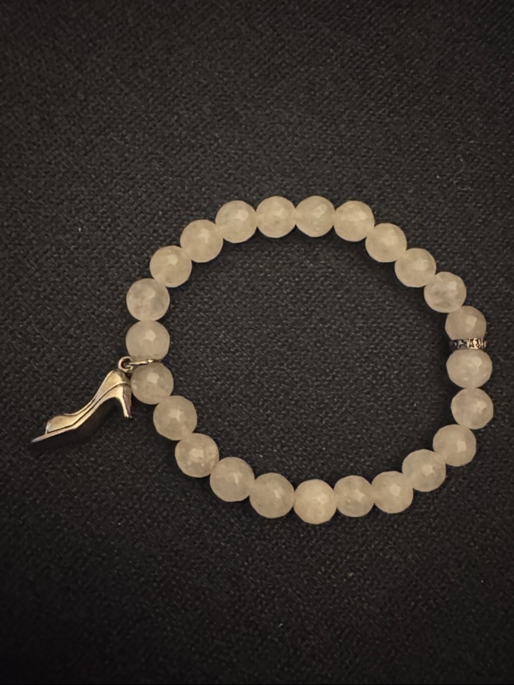 NWOT Chavez for Charity Cinderella Bracelet with Silver High Heel Charm